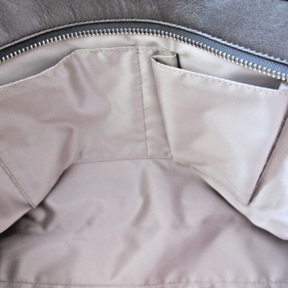 Coach Handbag Purse Taylor F26034 Satchel Pewter Gray Black Leather Tote - Picture 10 of 13